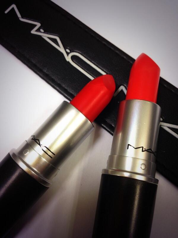 MACcosmetics's tweet image. Mouthy #MACtip. RT @MAC_Beno_L Mix Lady Danger &amp;amp; Morange for an electric hybrid. Blot for a matte stain effect.