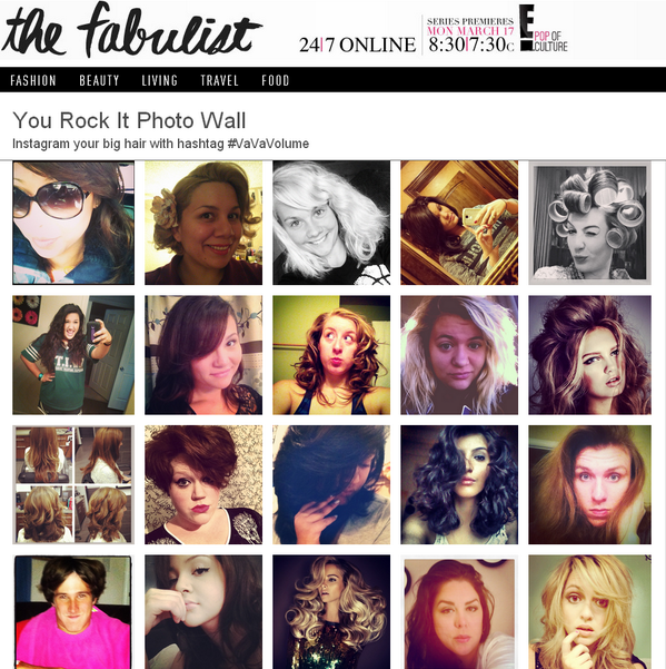 enews's tweet photo. Show us how you rock the big hair trend: tag your photos with #VaVaVolume! #Fabulist http://t.co/3U5WJgN57p http://t.co/ADeeX4lNl6