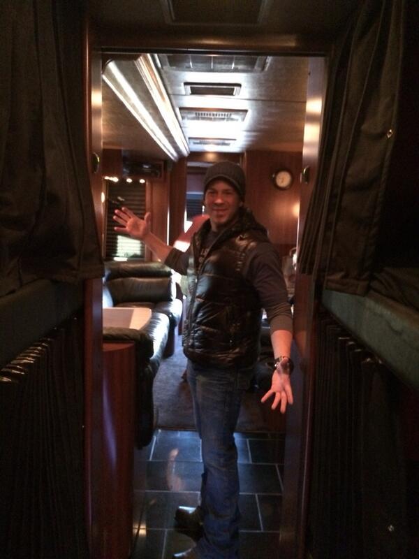 50to1themovie's tweet photo. #ChristianKane is onboarf the #50to1themovietour bus!! #Kaniacs http://t.co/sPdCZ5a8Kl