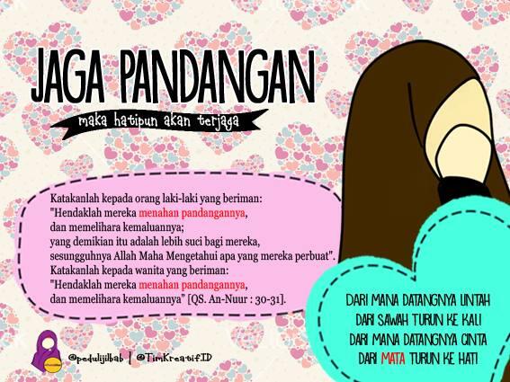SPJ_Parepare's tweet photo. Gadhul bashar itu indah ^^ RT @pedulijilbab Yuk jaga pandangan ukhti :') http://t.co/aCUWheVCzM