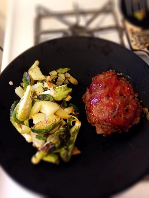 JillDever's tweet photo. Trying out @plated tonight with meatloaf, Brussels sprouts &amp; potatoes. Delicious. #icancook #platedpics http://t.co/sCnvBTn3ij