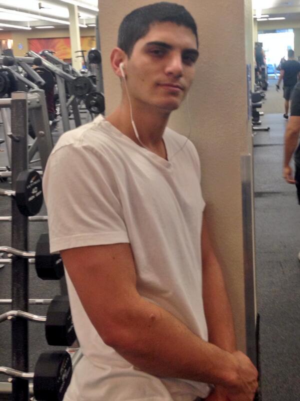 maggiebilger651's tweet photo. Matan Amar says if you don't find him at the gym during Spring Break, he'll be by his refreshing pool. #j110poll http://t.co/o5upCysj4K