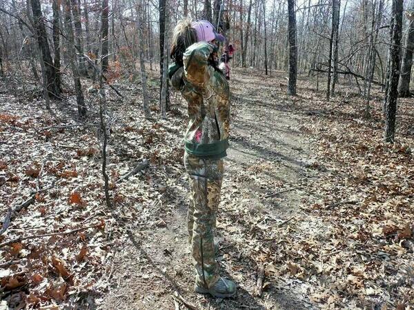 Kdsims1975's tweet photo. Practicing# missdeerready4turkey http://t.co/iWNPsFOb0N