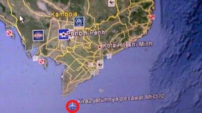 43edn's tweet photo. Lokasi koordinat jatuhnya pesawat MH370 menurut Fajar Sahri dan Winarti http://t.co/CKi7xE7vuT