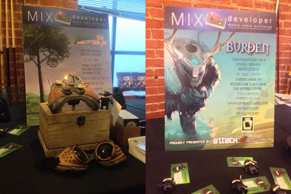 FellowTravellr's tweet image. We're at the @indieexchange event with @VertiginousGolf and @BurdenGame. Come and say hi! #indiedev #GDC2014