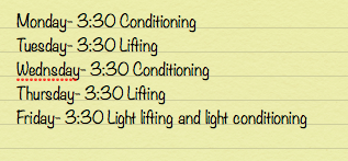 greenbearball's tweet photo. The new weight room schedule is listed below. Make an effort to be there as much as possible. http://t.co/OEb7vWqeuy