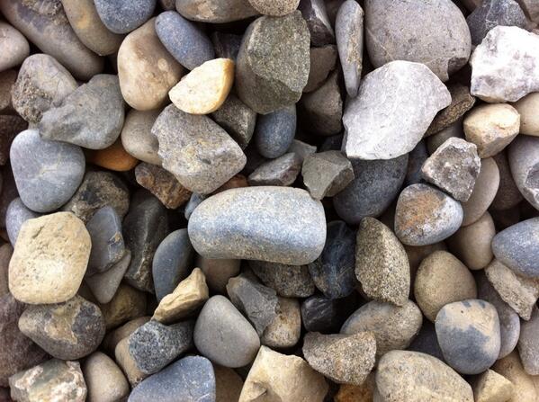 Gravel you want to see under the slab when mitigating a house for radon- good communication today! #radon