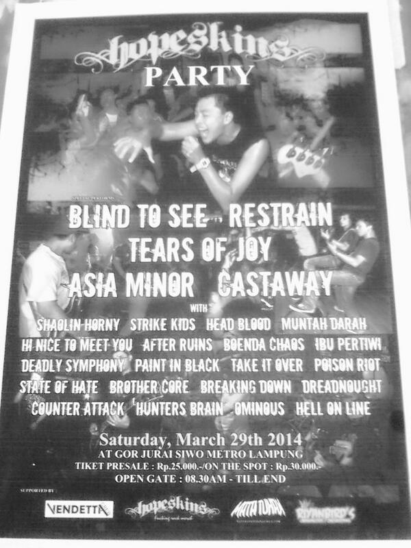 Pamflet sudah di sebar. Siap guncang Gor jurai siwo kota metro. Saturday, march 29 2014 rapatkan barisan kawan(m)x(m)