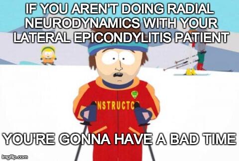 ASwansonPT's tweet image. #Neurodynamics #LateralEpicondylitis #RadialNerve #SouthPark 
goo.gl/88wwC3