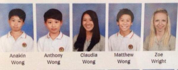 Apparently four wongs make a wright