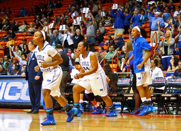 Your 2014 <a href="/Conference_USA/">Minh Hoang</a> Champions! Middle Tennessee defeats Southern Miss, 84-55, to win the title! #bluecollar