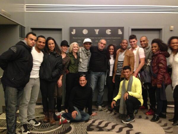 TheJoyceTheater's tweet photo. MT@frankirmser: Hanging w/Mestre Jelon Vieira @DanceBrazilCo @TheJoyceTheater after AMAZING show! Go see them! http://t.co/WP34ZOK399