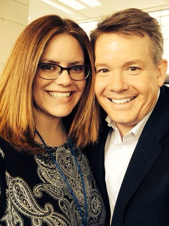 SteveSpangler's tweet photo. It was great to meet you @Bec_Chirps #TLConf2014 It's all about getting it to that dinner table http://t.co/4ZIsZ5npWv