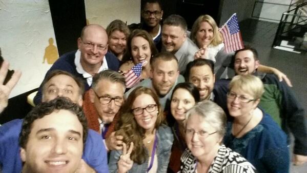 JessicaLongly's tweet photo. Love the pic! MT @NoApp4Pedagogy: US team selfie Oscars style! Phenomenal group of teachers &amp; friends #MicrosoftGF http://t.co/n8oKoqmJYP