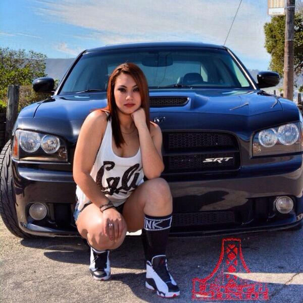FRISCO_MUSCLE's tweet photo. One of our #SRT8 #ChicksWithCars #MoparGirls #FriscoMuscle our member J-Reyes with his lovely homegirl posing http://t.co/y5ptG1UDf9