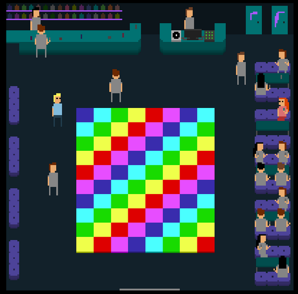 I'm trying to make a disco for Leaf of Life. Yes, I'm new to pixel art : /