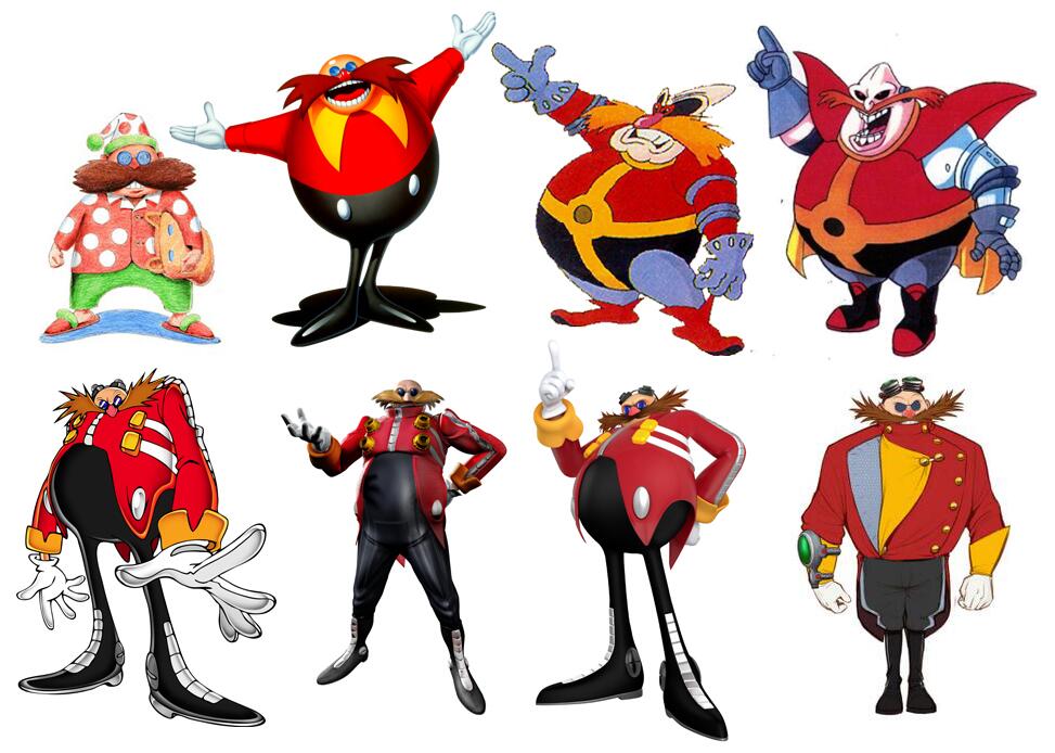 “The many designs of Dr. Eggman/Robotnik – from early development to Sonic ...