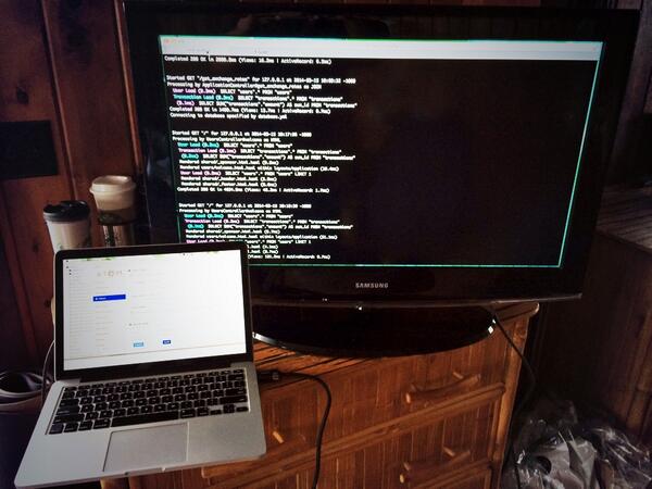 cgcardona's tweet image. Ok I&apos;ve got the #WallOfCode working. But I&apos;m thinking maybe the wall should be vertical and not horizontal.
