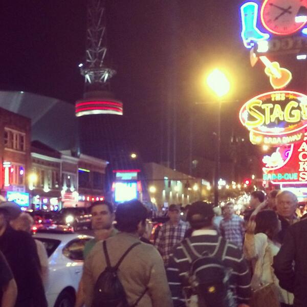 Cbrowne_8's tweet photo. Great stop in Nashville! One big party! http://t.co/Z9GnDKYAMv