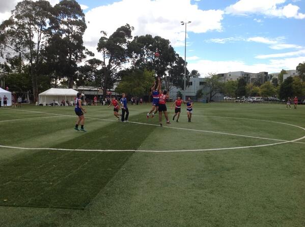 afldiversity's tweet image. Div 1 final begins feat. @westernbulldogs supported MuJu peace team and Newport #Islamic Centre at the #UnityCup2014