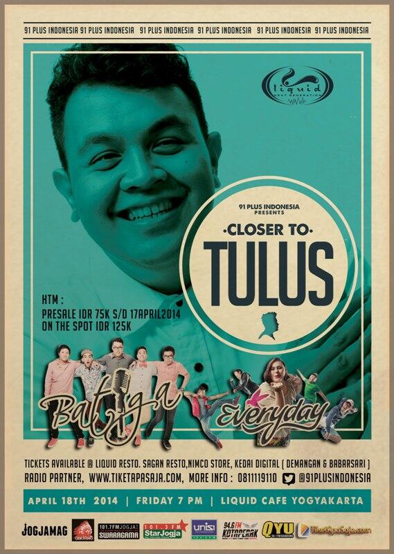 TemanTulusPKU's tweet photo. See you on #Closer2Tulus Friday April 18, 2014 19.00 at Liquid Cafe @temantulus @tulusm @musiktulus @91plusindonesia http://t.co/yveCsIvihP