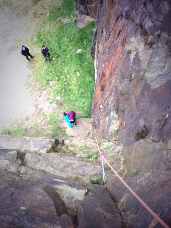 Slightly run out trad line yesterday, 3 bits of gear in this climb :o woops!