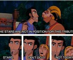 The stars are not in position for this tribute
Miguel: stars... can't do it ..... not today