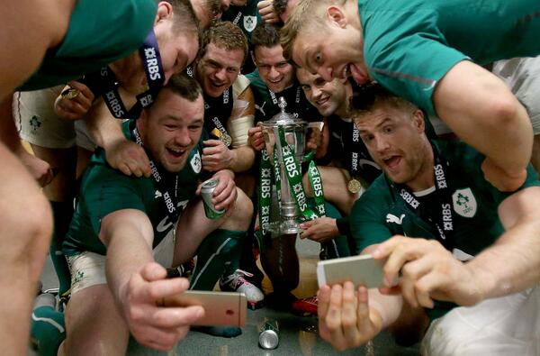 The moment that winning #selfie was taken. #rbs6nations