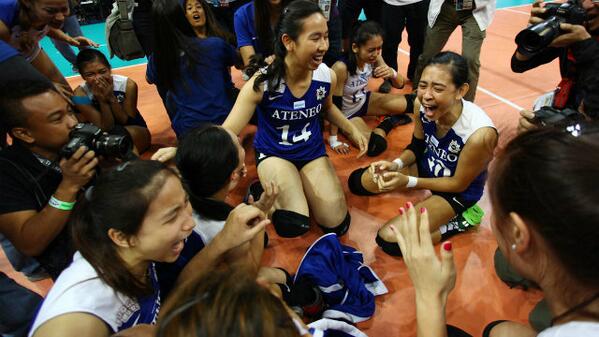 rapplerdotcom's tweet photo. Looking back at Ateneo’s journey to its first UAAP volleyball crown. READ: http://t.co/OCvzmNEntx http://t.co/DDj0J6kXMe