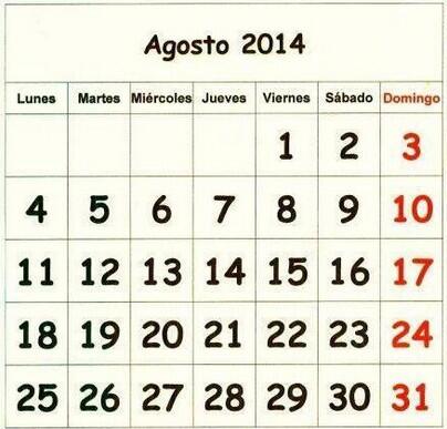 Sr_Coque_LQSA's tweet photo. Agosto del 2014 tendrá 5 viernes, 5 sábados y 5 domingos. Esto ocurre 1 vez cada 128 años. http://t.co/Z3VCQZ4IWk