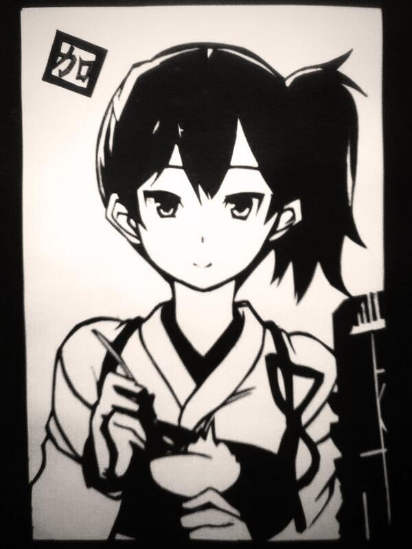 まるきゅー モンスト 艦これ 切り絵 加賀可愛いと思う人rt 加賀さん完成であります 加賀 赤城さん はいっ あーーん Http T Co B8osy9pwu3