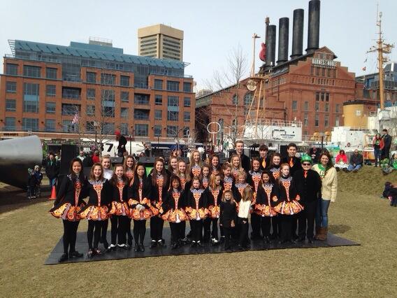 gafferdc's tweet image. #broesler dancers rocked the inner harbor #stpatricksday2014