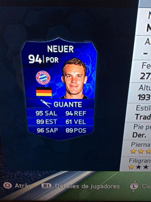 F_IFA_14_UT's tweet image. RT si quieres a Neuer TOTTY