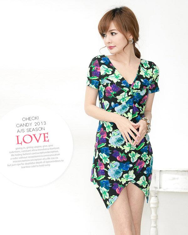 IDR 85.000   Fabric: Cotton Shoulder: 37cm Sleeve: 22cm Bust: 82cm (Elastic) Hem: 50cm Length: 76cm - 88cm