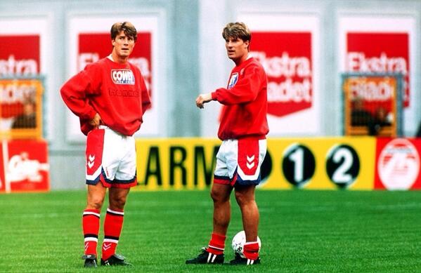 VintageFooty on Twitter: "Brian & Michael Laudrup with Denmark 1993 http://t.co/gjApBffpH4" / Twitter