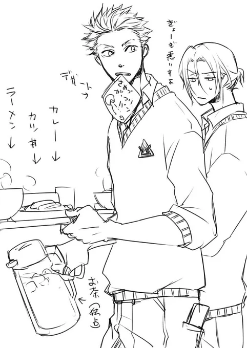 ブレザー着て行く奴は居ない鮫柄学園食堂 