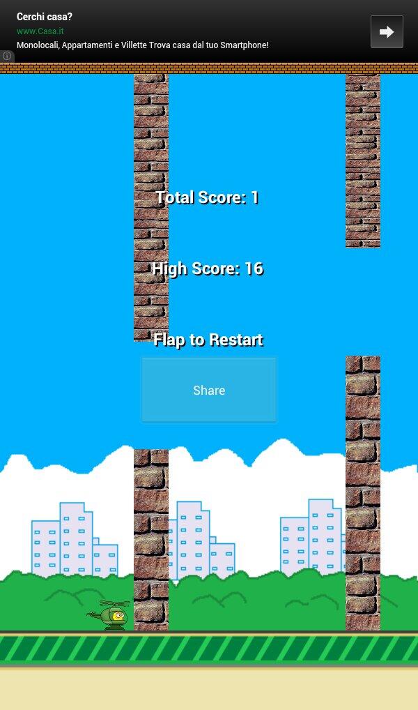 kassio77's tweet photo. Hey! This is my Floppy Copter score: 1. Try to make better if you can! http://t.co/iJB5fBIKM6