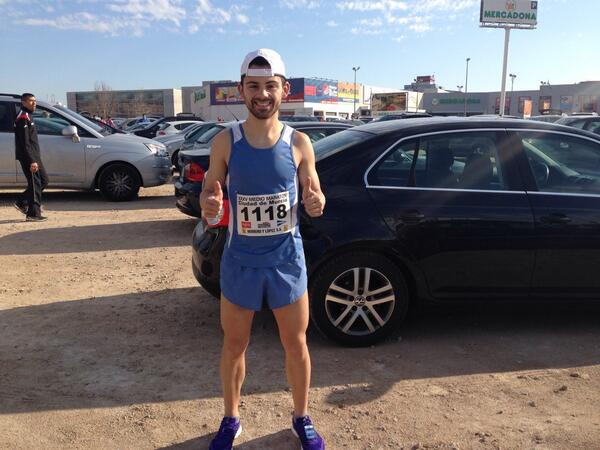Dia especial, mi debut en la media maratón de murcia, disfrutando mucho de la carrera, quedando 8 en senior con 1:15.