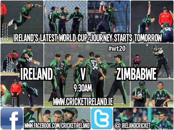 cricketireland's tweet photo. Retweet if you are supporting Ireland tomorrow LIVE @SkySports 2 at 9.30am. St Patrick's Day = Irish Cricket! #coybig http://t.co/afp6EiL9kr