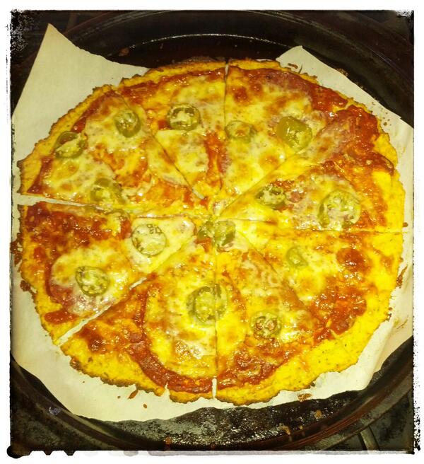 ambiawellness's tweet photo. My dairy-free cauliflower pizza crust...the most re-Pinned Ambia recipe on Pinterest. http://t.co/1784ahabXY Enjoy! http://t.co/9PBBRj6zSV