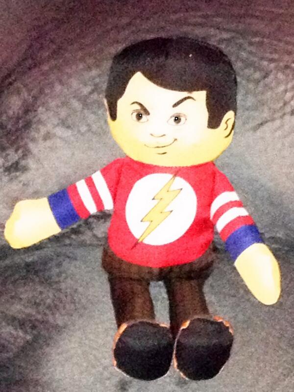 PitchBoogieman's tweet photo. It's my @SheldorMoonpie plushy &amp; he's in my spot! http://t.co/WyHIlr0p02