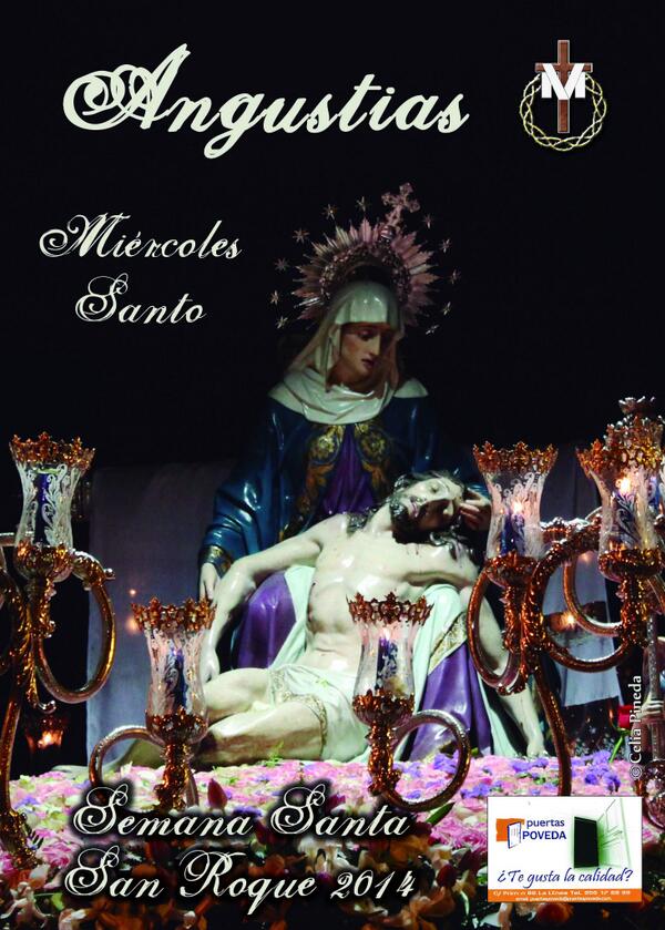 angustiassroque's tweet photo. La Hermandad presenta su Cartel Anunciador del Miércoles Santo 2014, obra de Doña Celia Pineda Fernández ( @_celiap ) http://t.co/tDQvsOZpl0