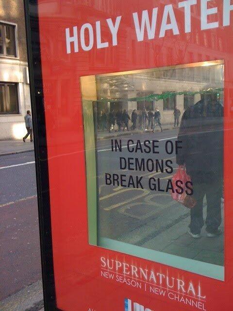 serienfurecidos's tweet photo. Y esto señores, se llama publicidad de cojones #Supernatural http://t.co/AegCfZ5Ws9