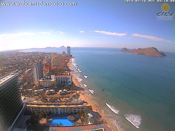 Así luce #Mazatlán #Sinaloa en este momento. La temperatura es de 22° C: