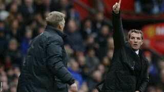Bloo_Toon_Red's tweet photo. Brendan hailing gollum a taxi,but only home for the night!! 5 moyes years please #LFC #YNWA ***** http://t.co/Re6FzQaM0W