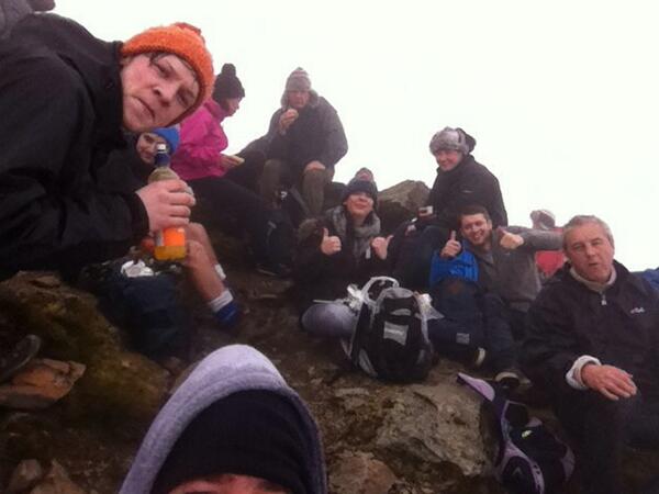 #Snowdonsummitselfie climbed today by 22 of Hindley's and <a href="/TescoFarnworth/">Tesco Farnworth</a> 's finest in aid of <a href="/DiabetesUK/">Diabetes UK</a> @njs1281