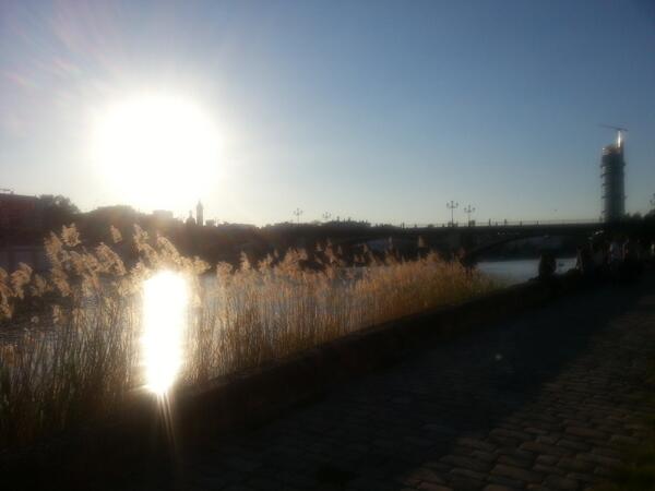 SandraBG10's tweet photo. Con @JavierCampilloN  paseando por Sevilla con ese olor a azahar :) http://t.co/QxQMkDdMFt
