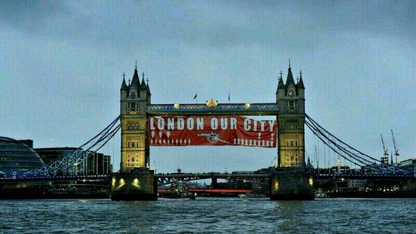 IDGoonerscom's tweet photo. LONDON OUR CITY!!!!! http://t.co/3x4uE7EUvN @davidhickman14