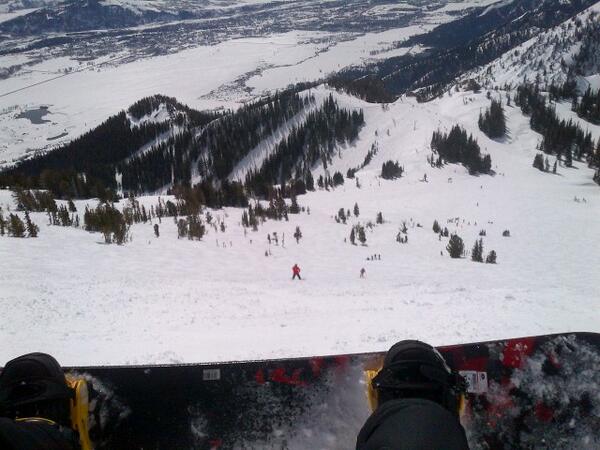 Motoshire's tweet photo. Final day at Jackson Hole. 10,000 feet. #overmyhead. http://t.co/L9eN6UpEny