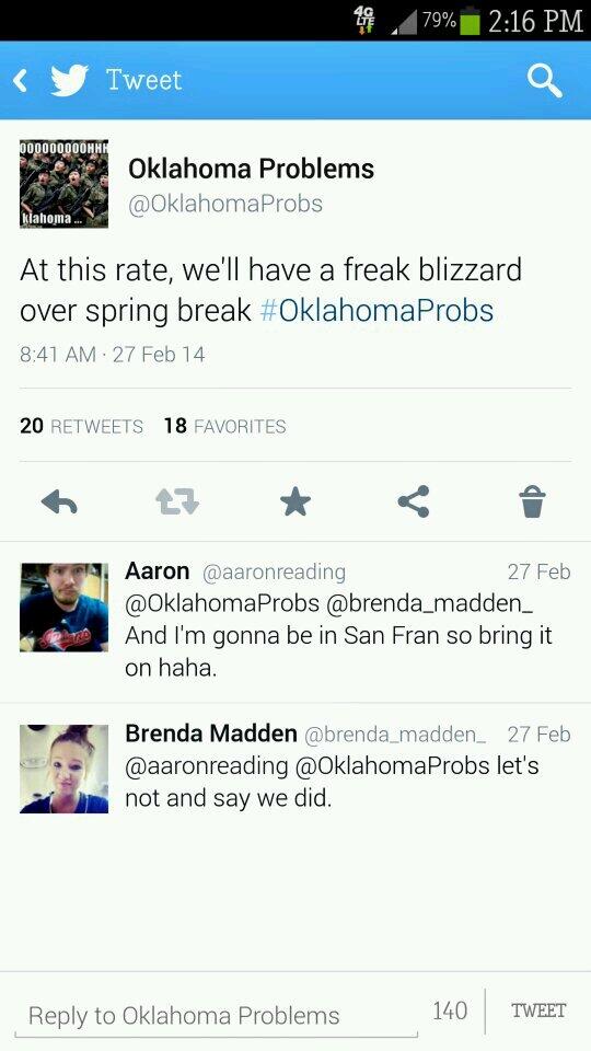 OklahomaProbs's tweet photo. Told you so... #SorryTulsa #OklahomaProbs http://t.co/ARaL2KXqwP